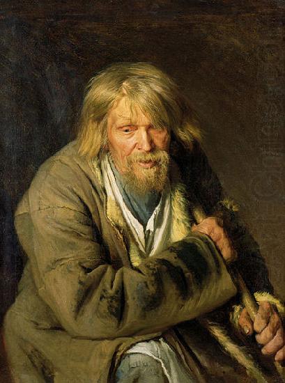 Old Man with a Crutch, Ivan Nikolaevich Kramskoi